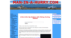 Desktop Screenshot of man-in-a-hurry.com
